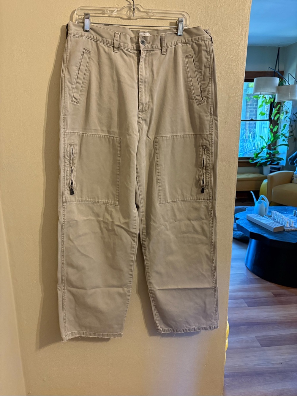 Calvin Klein Jeans Men's Light Khaki Cargo Pants